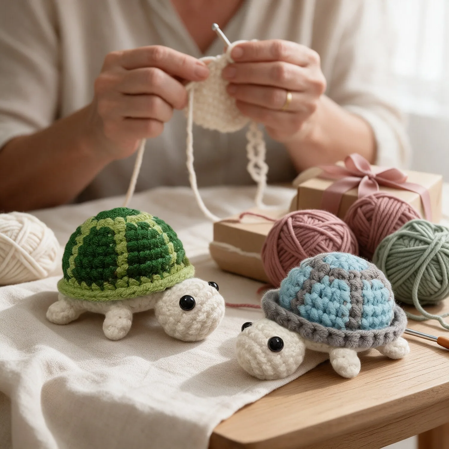 Kit Amigurumi Tartaruguinha para Iniciantes